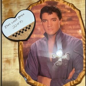 Elvis Presley wooden plaque